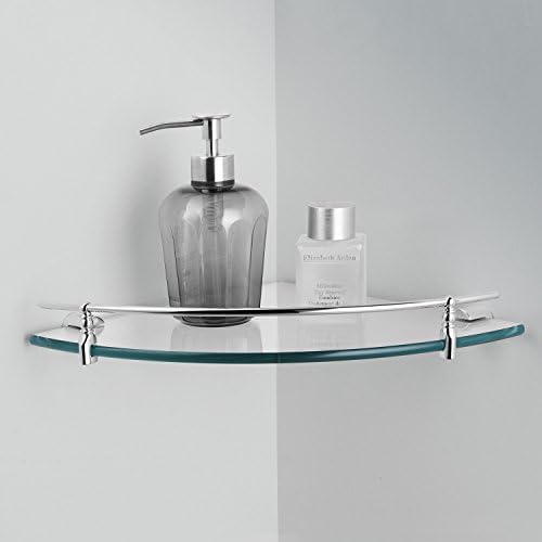 Lightinthebox® Novelty Design Chrome Finish Bathroom Glass Brackets Lavatory Home Decor Bath Shower Improvement Triangle Corner Wall Mount Glass Floor Towel Shelf Space Saver Free Standing Racks and Holders