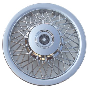 12 Series 15 Chromed ABS Plastic Universal Replacement Wire Wheelcovers
