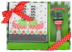Elf Legs Napkin and Spreader Set. Kitchenware. Great Idea for a Gift.