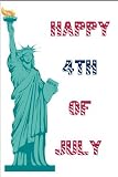 Happy 4th of July 4'' x 6'' Vinyl Banner, Doublesided - 16 oz, with Hems and Grommets