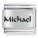 Name Michael Italian Charms Bracelet Link