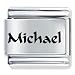 Name Michael Italian Charms Bracelet Link