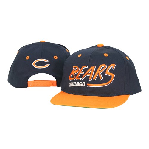 Chicago Bears Snap Back Flat Bill Adjustable Baseball Hat