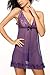 Avidlove Women Lingerie Halter Babydoll Dress Lace Sleepwear Mini Nightwear