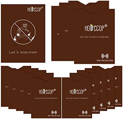 14pcs RFID Blocking Sleeves - HoDecor Waterproof 10 Credit Card & 4 Passport Protectors