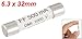uxcell 1000V 500mA 6.3 x 32mm White Ceramic Fuse for Multimeter