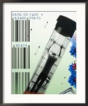 Dna Fingerprinting or Blood Testing Framed Photographic Poster Print by Josh Mitchell, 28x34