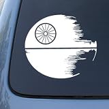 DEATH STAR - Star Wars - Vinyl Decal Sticker #A1391 | Vinyl Color: White