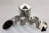 SMART CRUSHER PREMIUM Quality LARGE Five Piece 5PCS 2.5" (63mm) 2 1/2 " Aluminum Magnetic Herb Pollen Herb Grinder