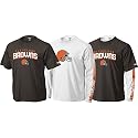 Cleveland Browns Brown/White Gameday 3 in 1 Tee Combo