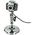 HDE USB Webcam with LED Lights - Metal Finish