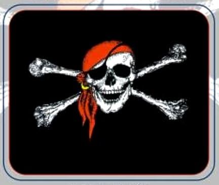 Pirate Blanket - Jolly Roger Red Hat Deluxe Polar Fleece 50"x60"