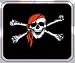 Deluxe Polar Fleece Throw Stadium Blanket - 50 x 60 - Jolly Roger Pirate Skull and Crossbones with Red Bandana