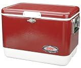 Coleman 54-Quart Steel Painted Cooler (Red)