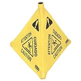 Rubbermaid-Safety Cone, 20, Caution, Multi Lingual, Yellow (RUB9S0000YEL)