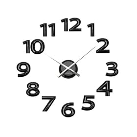 Karlsson Wall Clock DIY Mega Numbers Black