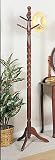 NEW WOODEN HALL TREE COAT RACK/STAND & HAT HANGER