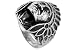 See larger Chief Indian Head Ring (Size 9) - Native American - Biker Rings For Men - Motorcyle Gear Jewelry. Chopper Mens Rings Size 8, Size 9, Size 10, Size 11, Size 12, Size 13. Gothic Jewelry - Gothic Rings For Men. (9)