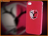D208-0009 高級感 人気 Apple iPhone 4 & 4S J. League 鹿島アントラーズ (Kashima Antlers)保護ケース +(無料iPhone保護フィルムが付属しております)
