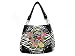 Zebra Striped Faith, Hope, Love Tattoo Purse Black Trim