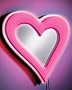 Lumisource Neon Heart Wall Mirror - Pink