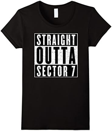 Tulip Tree Tees: Sector 7 Represent T-shirt - Female Medium - Black