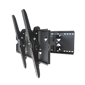Hercules HRM-100 Super Strong Plasma and LCD TV Dual-Arm Articulating Wall Mount for 32-Inch to 60-Inch Displays (Black)
