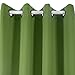 Deconovo Thermal Blackout Grommet Room Darkening Curtains for Study, 52x63 Inch, Grass Green