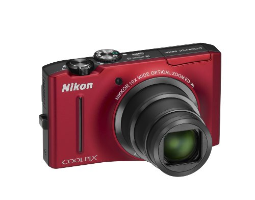Nikon Coolpix S8100 Appareil photo numérique 12,1 Mpix Rouge Soyeux