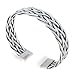 Chuvora Braided Woven Wave Celtic Sterling Silver title=