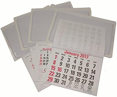 Business Card Stick Up Calendars 2017 Includes Nov Dec 2016 - Set of 5