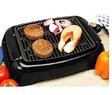 13IN Countertop Electric Grill and Tray Adjustable Temp