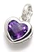 14k Cushion Heart Shaped Amethyst Enhancer