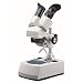 National Optical 405TBL-10-2 Stereo Microscope with Inclined Head, 10x Eyepiece, 2x Objective, Tungsten Bulb Light Source, 20x Magnification