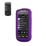 New Fashionable Perfect Fit Soft Silicon Gel Protector Skin Cover (Faceplate/Snap On) Rubber Cell Phone Case for Samsung instinct S30 M810 Sprint - Purple