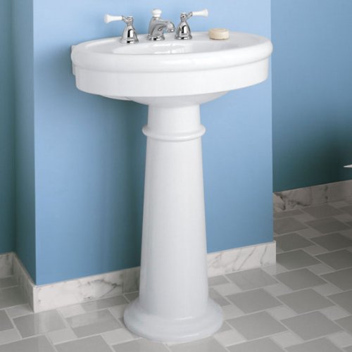 American Standard Standard-Collection Pedestal Sink Top with 8-Inch Faucet Spacing