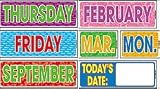 DAYS & MONTHS SIGNS 42/PK PLASTIC-COATED