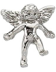 White Gold Angel Lapel Pin