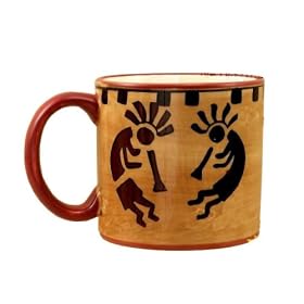 KOKOPELI COFFEE MUG, CUP, TEA CUP, DECOR MUG by ACK