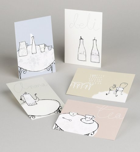 5 Part Kitchen Sketch Print Selection