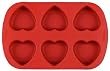 Wilton 6-Cavity Silicone Heart Mold Pan
