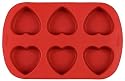 Wilton 6-Cavity Silicone Heart Mold Pan
