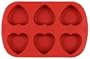 Wilton 6-Cavity Silicone Heart Mold Pan