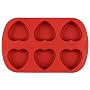 Wilton 6-Cavity Silicone Heart Mold Pan