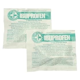 100 Ibuprofen Packs with 2 Tablets