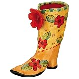 Red Carpet Studios Ltd. Quite Contrary by Mary Rose Young Yellow with Red Flowers Boot... by Red Carpet
