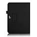 FINTIE (Black) Slim Fit Leather Folio Stand Case Cover Auto Sleep/Wake for Google Nexus 10 Inch Android Tablet- 8 Color Options