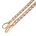 Top-end 1.2cm Width Gold Tone Flat Metal Iron Handbag Chains Handles Purse Handles Chains 51.2 Inches