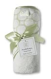 SwaddleDesigns Organic Cotton Terry Velour Hooded Towel, Kiwi
