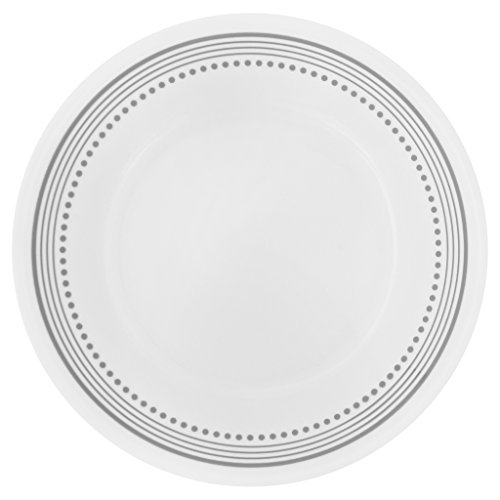 Corelle 20 Piece Livingware Dinnerware Set with Storage, Mystic Gray